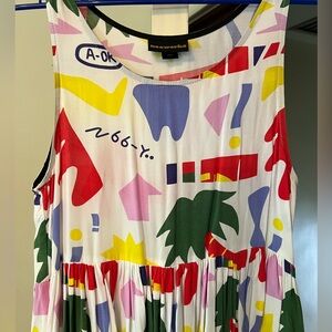 Nooworks Aok print Naomi dress size small.